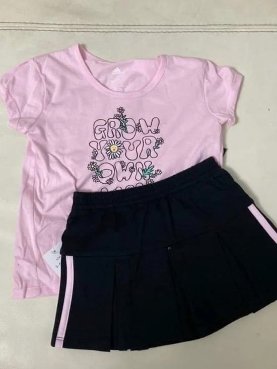 adidas Other - Adidas cute pink skirt top set 6234